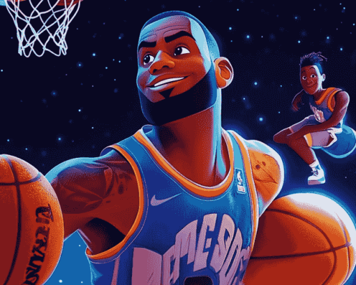 Space Jam Cartoon Diamond Painting