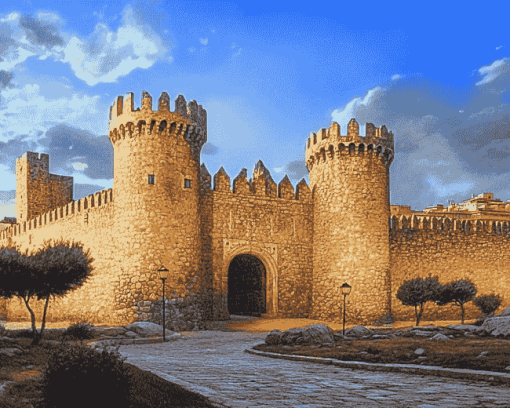 Spain Muralla De Vila Fortress Diamond Painting