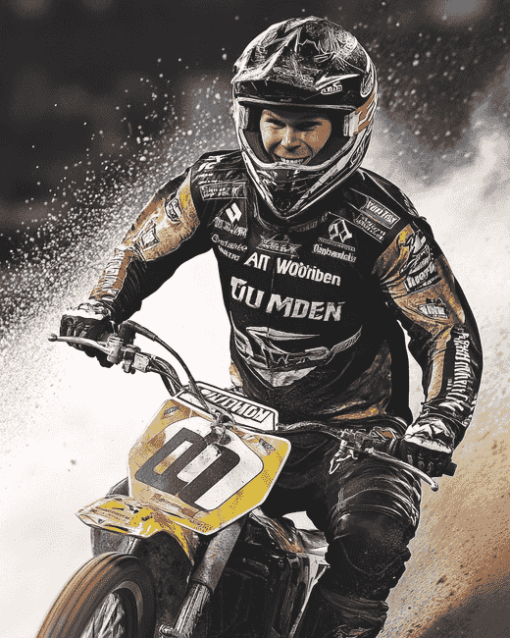 Speedway Legend Tai Woffinden Diamond Painting