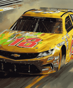 Speedy Kyle Busch Cars Diamond Painting