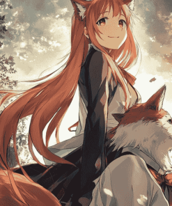 Spice and Wolf Anime Love Diamond Painting