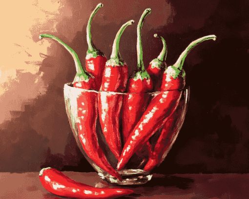 Spicy Chili Peppers Diamond Painting