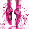 Splash Pink Ballet Shoe Diamond Painting