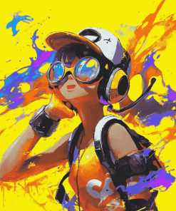 Splat Colorful Animation Diamond Painting