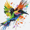 Splatter Birds Diamond Painting