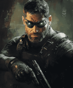 Splinter Cell Sam Fisher Action Diamond Painting