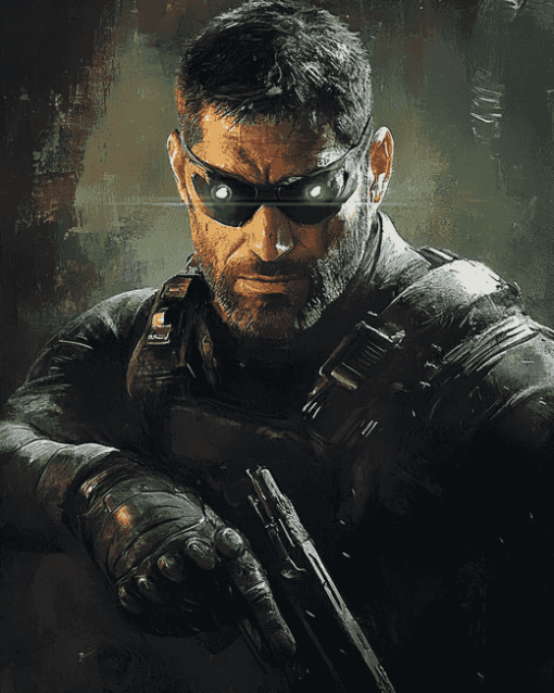 Splinter Cell Sam Fisher Action Diamond Painting