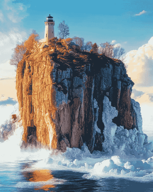 Split Rock Lighthouse Diamond Painting