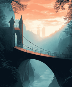 Spreuer Bridge Scenic Diamond Painting