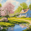 Spring Country Landscapes Diamond Painting