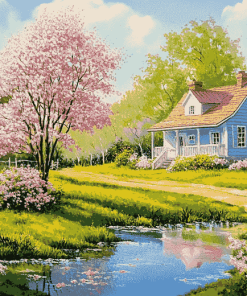 Spring Country Landscapes Diamond Painting