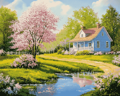 Spring Country Landscapes Diamond Painting