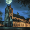 St Albans Cathedral Night Scene Diamond Painting