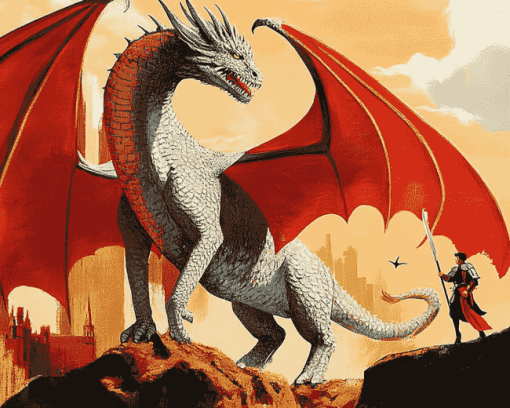 St George Dragon Fantasy Diamond Painting