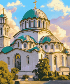 St Sava Cathedral Belgrade Diamond Painting