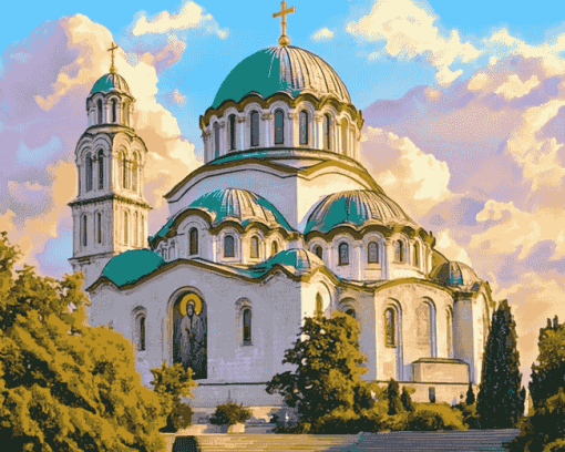 St Sava Cathedral Belgrade Diamond Painting