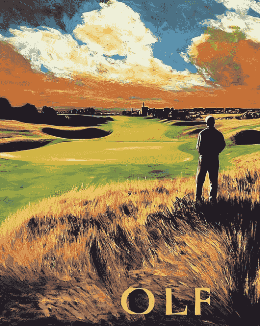 St. Andrews Golf Landscape Diamond Painting