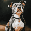 Staffordshire Bull Terrier Dog Art Diamond Painting