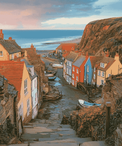 Staithes Sunset Views Diamond Painting