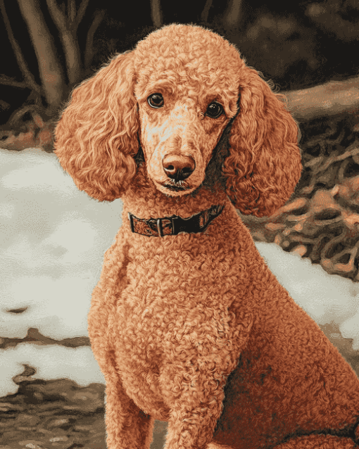 Standard Poodle Puppy Diamond Painting