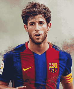 Star Footballer Sergi Roberto Diamond Painting