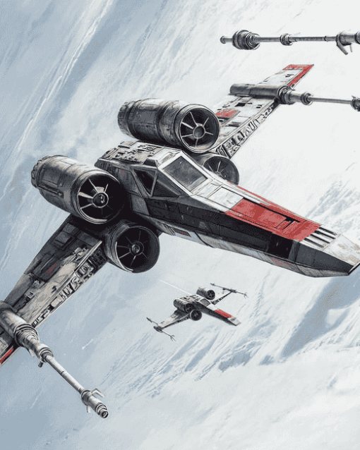 Star Wars X Wing Fighter Diamond Painting