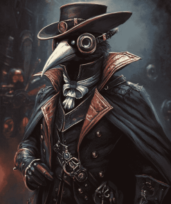 Steampunk Fantasy Plague Doctor Diamond Painting