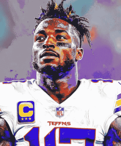 Stefon Diggs Football Diamond Painting