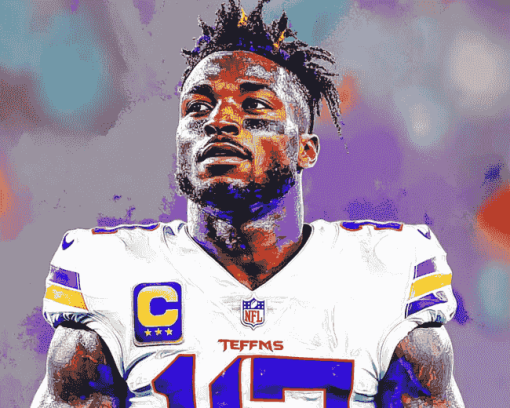 Stefon Diggs Football Diamond Painting