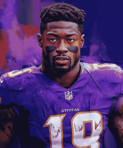 Stefon Diggs Football Star Diamond Painting