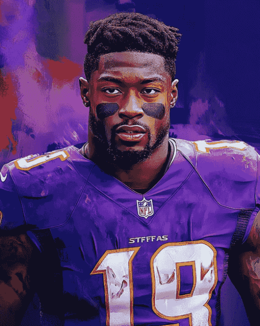 Stefon Diggs Football Star Diamond Painting