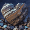 Stone Heart Landscape Diamond Painting