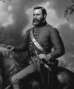 Stonewall Jackson Monochrome Diamond Painting