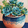 Succulent Plants Diamond Painting