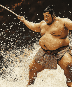 Sumo Warrior Sports Diamond Painting