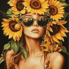 Sunflower Blossom Diamond Painting