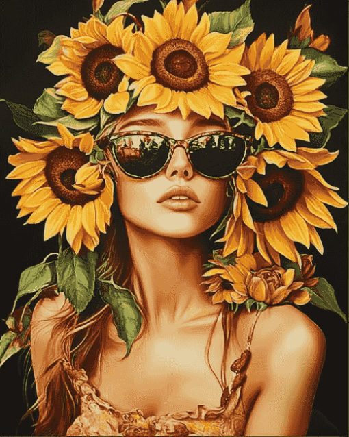 Sunflower Blossom Diamond Painting