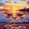 Sunset Reflection Glasses Diamond Painting