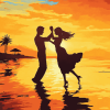 Sunset Romance Beach Diamond Painting