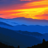 Sunset Smokey Mountains Diamond Painting