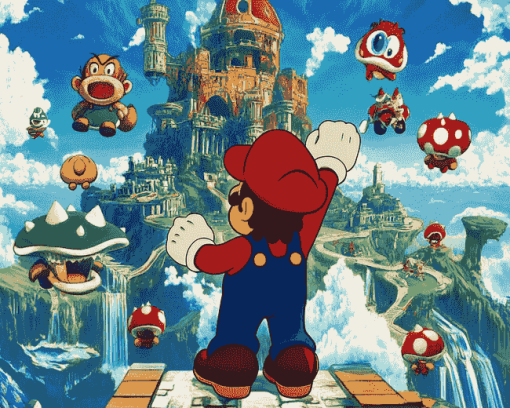 Super Mario Bros Adventure Diamond Painting