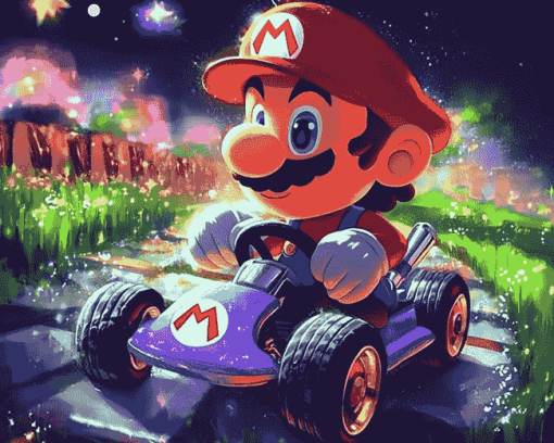 Super Mario Kart Fun Diamond Painting