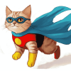 Superhero Cat Animation Diamond Painting