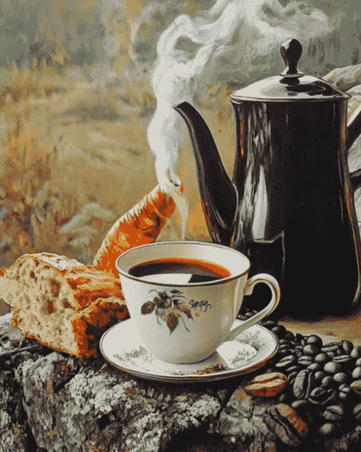 Swedish Boiled Coffee Scenic Diamond Painting