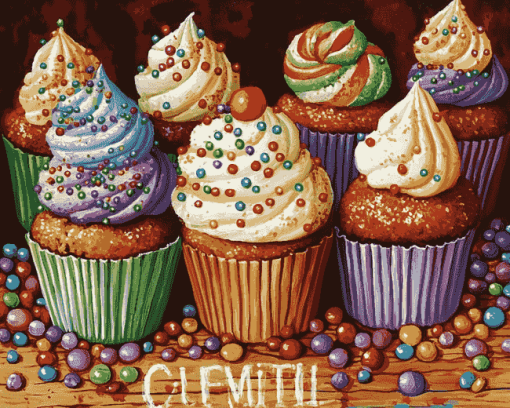 Sweet Cupcake Treats Diamond Painting