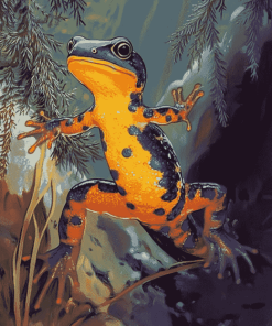 Swimming Salamander Reptile Diamond Painting