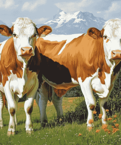 Swiss Simmental Calf Diamond Painting