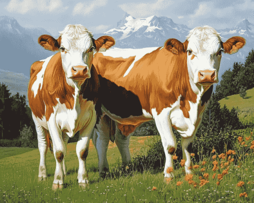 Swiss Simmental Calf Diamond Painting