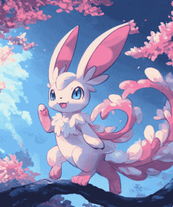 Sylveon Anime Art Diamond Painting