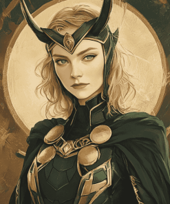 Sylvie Lady Loki Marvel Painting